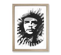 Che Guevara V1 Modern Framed Print | A2 Oak Framed Wall Art | Ready to Hang | Modern Nature Picture | Living Room Bedroom Lounge Office