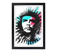Che Guevara V2 Framed Print | A2 Black Framed Wall Art | Ready to Hang | Modern Nature Picture | Living Room Bedroom Lounge Office