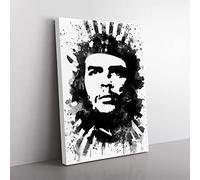 Che Guevara V4 Modern Canvas Wall Art Print Ready to Hang, Framed Picture for Living Room Bedroom Home Office Décor, 60x40 cm (24x16 Inch)
