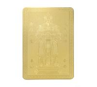 Che Kung Temple Copper Card 6x4cm Dragon Horse Blessing(Large-D)