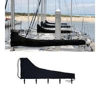 Che Yi Bao Mainsail Boom Cover, 600D Thickened Sailboat Mainsail Waterproof Cover, Protection from UV Radiation, for 13'-14' mainsails (Black) (13'-14')