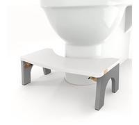 CHEAGO Toilet Stool Wood, Foldable Poop Stool for Adult, 7 Wooden Squatting Potty Stool by , Extra Sturdy & Stable Toilet Step Stool with Heavy Duty Tab Locks Anti-Slip Feet for Security, 380 lbs