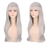 Cheap anime colorful pony Cosplay Wigs Fake Heat Resistant Synthetic Hair purple blue Halloween Christmas Wigs +wigs cap One Size PL-431