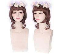 Cheap anime colorful pony Cosplay Wigs Fake Heat Resistant Synthetic Hair purple blue Halloween Christmas Wigs +wigs cap One Size PL-160 only wig