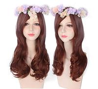 Cheap anime colorful pony Cosplay Wigs Fake Heat Resistant Synthetic Hair purple blue Halloween Christmas Wigs +wigs cap One Size PL-118