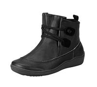 cheap items warehouse deals clearance Women's Ankle Boots Winter Waterproof Side Zipper Ankle Boots Premium Chunky Heel Cowgirl Boots Casual Non Slip Trekking Boots knee high boots