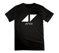 Cheap Men Avicii Dj Logo Tees XX-Large Black