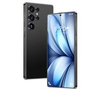 Cheap S26 Ultra Smartphone, Global Version Unlocked Mobile Phones, 7.3INCH HD Android 14.0 OS Office Phone, 16GB RAM 1TB ROM, 5G Network Dual SIM Telefone for Game TV,Black-1TB