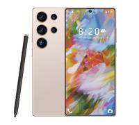 Cheap Smartphone for S26 Ultra, Adults Youth Outdoor Adventure Cellphones, 8000Mah Large Capacity Battery, 7.3" HD Face ID, Bluetooth Wifi Fm, Android 14.0 OS,Desert Gold-1TB