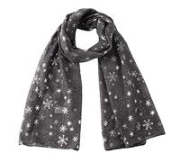 cheap stuff under 1 pound 1 pound items Womens Scarves Ladies Winter Scarf Classic Christmas Snowflake Print Fashion Warm Scarf Long Tassel Shawl Stole Soft Warm Wool Spinning christmas