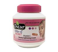 Chear Vita-C Secret Vitamin C Brightening Cream 500ml - Kojic Acid Moisturiser for Dark Spots, Hyperpigmentation, Uneven Skin Tone & Glowing Skin (Face & Body)