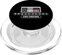 Cheat Code Start Christmas - Gaming Gamer Video Games Xmas PopSockets PopGrip for MagSafe