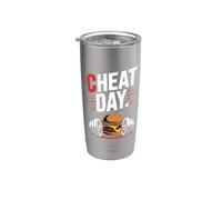 Cheat Day Fitness Indulgence Gym Break Diet Chill Day Stainless Steel Insulated Tumbler