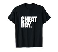 Cheat Day -Pizza Fast Food, Weights, Bodybuilder, Gym Muscle T-Shirt
