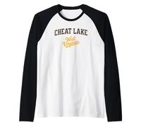 Cheat Lake West Virginia WV Local Historic Mountain Town Raglan Baseball Tee
