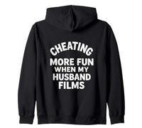 Cheating is More Fun When My Husband Films Swinger Lifestyle Zip Hoodie
