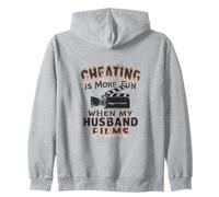 Cheating is More Fun When My Husband Films Swinger Lifestyle Zip Hoodie