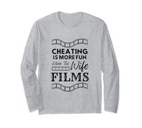 Cheating is More Fun When the Wife Films Swinger Lifestyle Long Sleeve T-Shirt