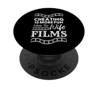 Cheating is More Fun When the Wife Films Swinger Lifestyle PopSockets Adhesive PopGrip