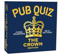 CHEATWELL GAMES The Crown Pub Quiz - 400 Questions - Comes With Answer Pad & Pencils - Ages 14+, Blue/White