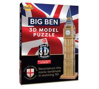 Cheatwell Games - BYO 3D Big Ben - 3D Puzzles For Kids & Adults - Model Kit To Build - Gift For Children and Adults - 44 Pieces - Ages 8+