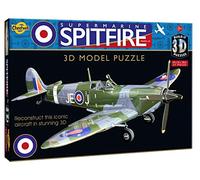 Cheatwell Games - BYO 3D Supermarine Spitfire - 3D Puzzles For Kids & Adults - Model Kit To Build - 57 Pieces - Ages 8+