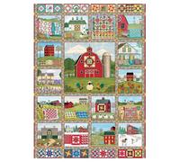 Cheatwell Games Cobble Hill Quilt Country 1000 Piece Puzzle Cheatwell Games Multicolor