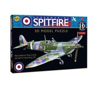 Cheatwell Games - BYO 3D Supermarine Spitfire - 3D Puzzles For Kids & Adults - Model Kit To Build - 57 Pieces - Ages 8+