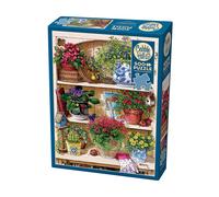 Cheatwell Games Cobble Hill Flower Cupboard 500 Piece Puzzle Cheatwell Games Multicolor