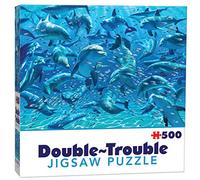 Cheatwell Games Double-Trouble 500 Piece Jigsaw Puzzle Dolphins