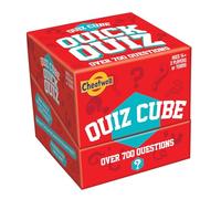 Cheatwell Games Quiz Cube Quick Quiz | Trivia Game With 744 General Knowledge Questions, Red
