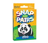 Cheatwell Games - Snap + Pairs Zoo Card Game - Classic Game Of Snap With A Pairs Memory Game - For Ages 4 And Over