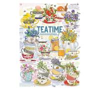 Cobble Hill Jigsaw Puzzle - Tea Time - 1000 Pieces - Sample Poster Included - Multicolor