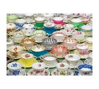 Cobble Hill 1000 Piece Puzzle - Teacups - Sample Poster Included