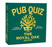 CHEATWELL GAMES The Royal Oak Pub Quiz - 400 Questions - Comes With Answer Pad & Pencils - Ages 14+, Green and Yellow