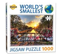 Cheatwell Games World's Smallest 1000 Piece Puzzle Amsterdam,Red