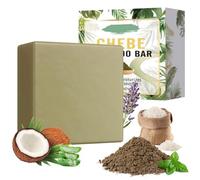 Chebe Oil Shampoo Bar for Hair Growth, Natural Chebe Shampoo Soap with Rice Water, Chebe Powder, and Coconut Oil for Hair Thickening, Moisturizing, and Strengthening 100 g