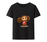 Cheburashka-Tshirt-Homme-Summer-Fitness Modal-Short-Sleeve-Camisetas-Men-T-Shirt-O-Neck Black M.jpg