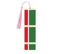Chechnya Republic Flag Wooden Bookmark with Tassel for Reading, Perfect Gift for Book Lovers