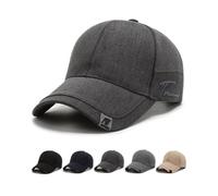 CheChury Men Baseball Cap Adjustable Plain Embroidery Trucker Cap Sports Casual Cap for UK Breathable Sun Hat for Women Unisex,deep Grey