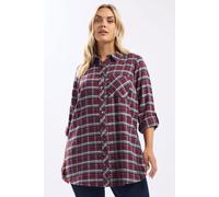 Check Boyfriend Shirt Yours Burgundy 16