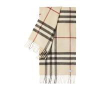 Check Cashmere Scarf - unisex - Burberry - Winter Scarves - Beige - ONE SIZE - Accessories ONE SIZE