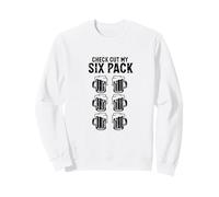 Check Cut My Six Pack Beer Mugs Humor Drinking Sweatshirt