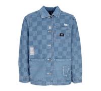 Check Denim Printed Jacket - female - Vans - Denim Jackets - Blue - L - Jackets L