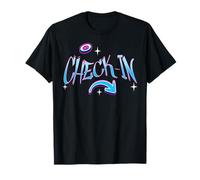 Check-in Graffiti Style Expression with Arrow Accent T-Shirt