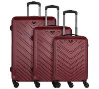 Check.In Milan 4 roll suitcase set 3pcs. red