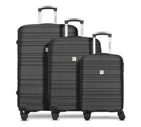 Check.In Paradise 4 wheels Suitcase set 3-piece black