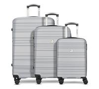 Check.In Paradise 4 wheels Suitcase set 3-piece silver colored