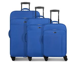 Check.In Sevilla 2.0 4 wheels Suitcase set 3-piece blue