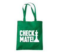 Check Mate Chess Player Tote Shopping Bag 10 Litres Capacity 42 x 38cm